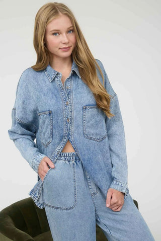 Easy Days Denim Button Down