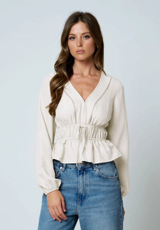 Softly Spoken Peplum Top