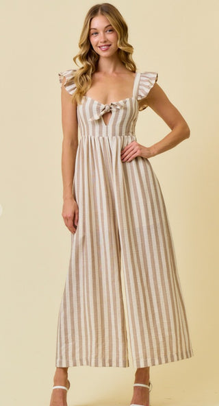 Sandy Shores Stripe Jumpsuit