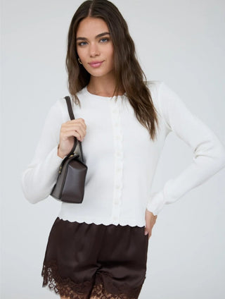 Scalloped Charm Cardigan