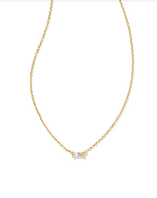 Juliette Pendant Necklace – White Crystal
