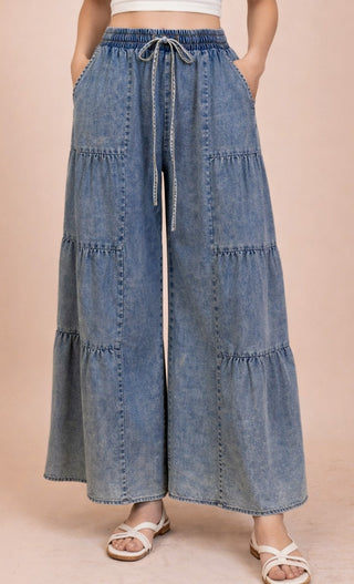 Blue Haven Tiered Pants