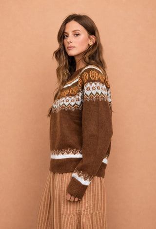 Pumpkin Patch Fair Isle Sweater