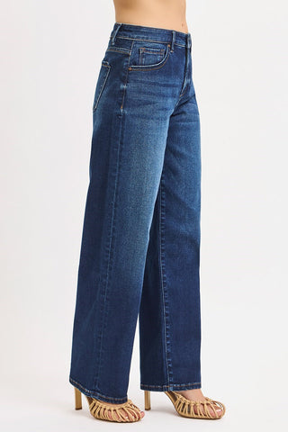 Brielle Mid Rise Wide Leg Jeans