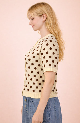 Darling Days Polka Dot Knit Top