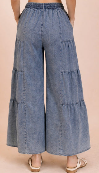 Blue Haven Tiered Pants