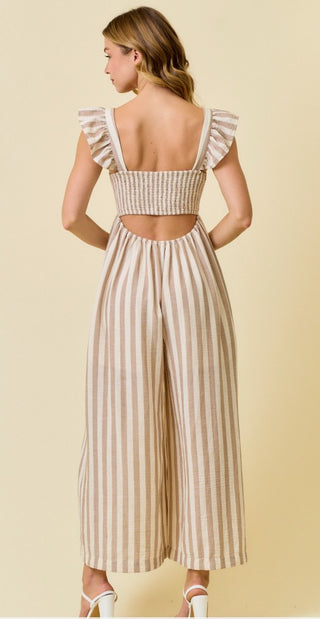 Sandy Shores Stripe Jumpsuit