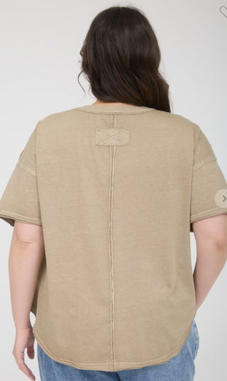 Everyday Ease Cotton Tee in Plus