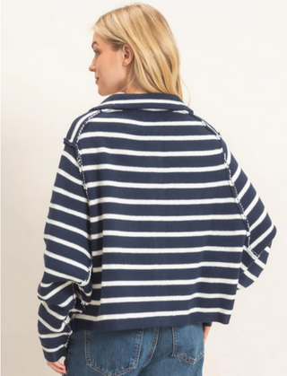 Harbor Stripe Cardigan
