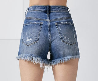 Jules Distressed High Rise Shorts