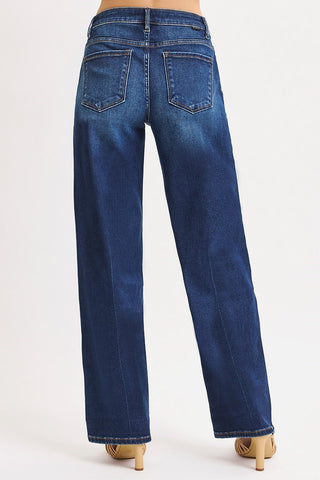 Brielle Mid Rise Wide Leg Jeans