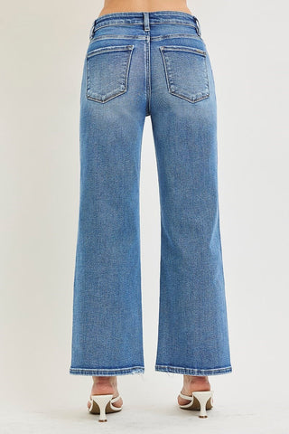 Joanna Cropped Wide Leg Jeans
