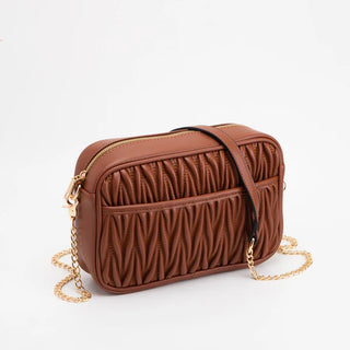 Dana Texture Crossbody with Chain Strap