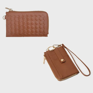 Woven Slim Cardholder Wallet