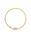 Grayson Stretch Bracelet in Gold Rose Quartz