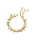 Kassie Set of 3 Chain Bracelet Gold Metal