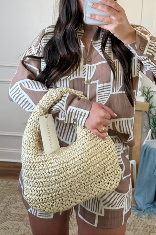 Reyna Straw Shoulder Bag