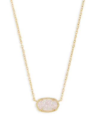 ACCESSORIES Elisa Necklace Gold Iridescent Drusy