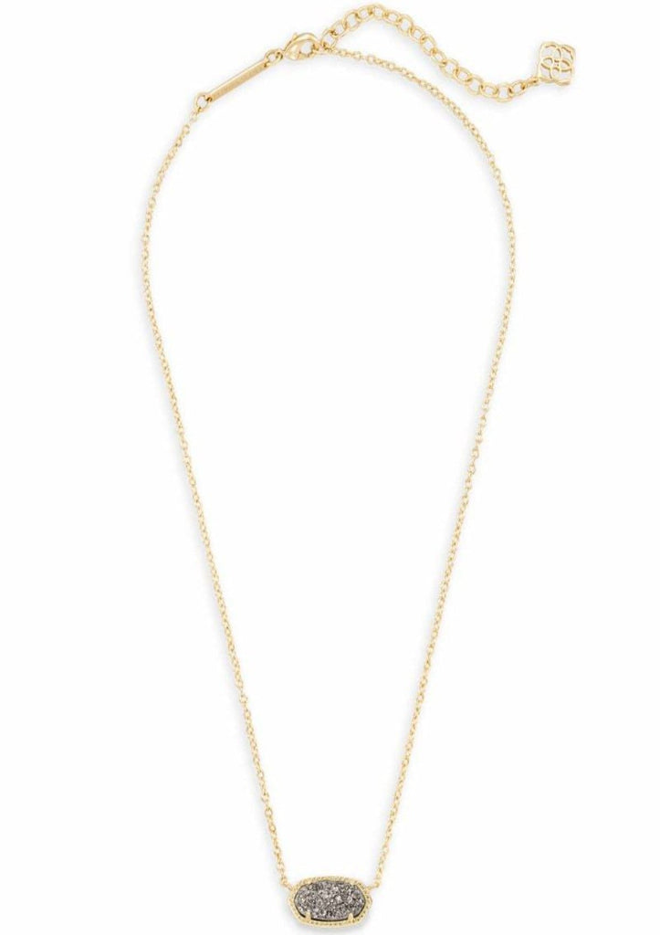 ACCESSORIES Elisa Necklace Gold Platinum Drusy