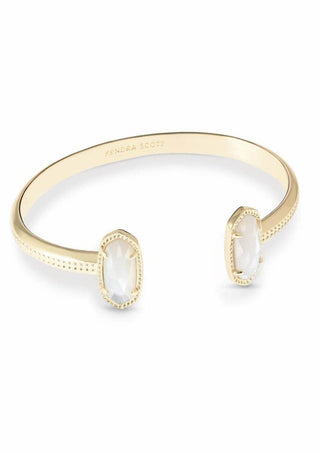 ACCESSORIES GOLDIVORYMOP Kendra Scott Gold Ivory Mother Of Pearl Cuff Bracelet