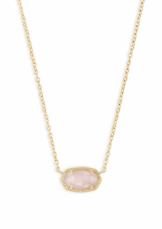 ACCESSORIES Rose Quartz Kendra Scott Elisa Pendant Necklace