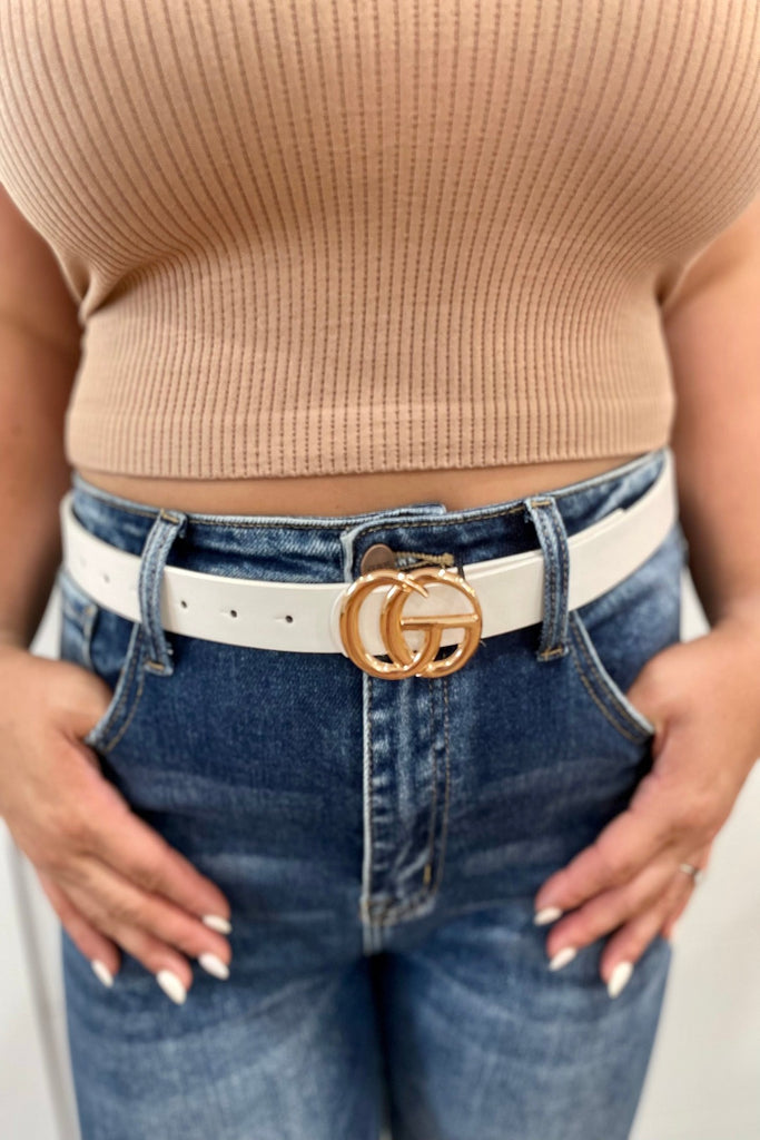 ACCESSORIES WHITE / OS Say Less Belt