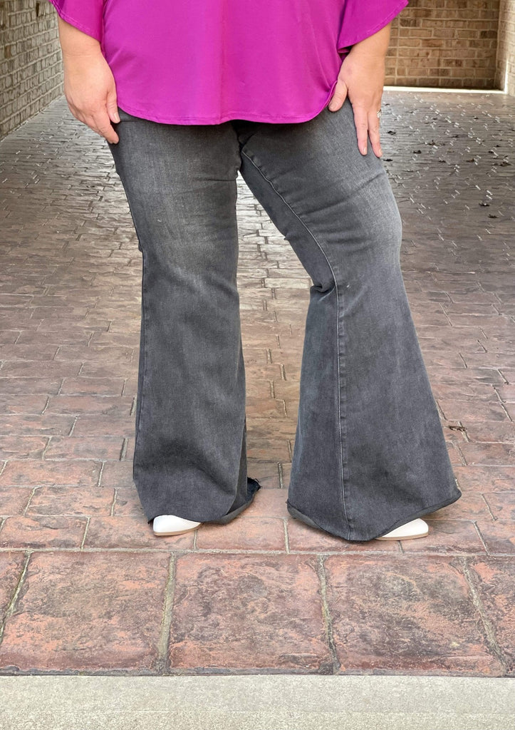 Apparel & Accessories Faded Dreams Judy Blue Bell Bottoms In Plus