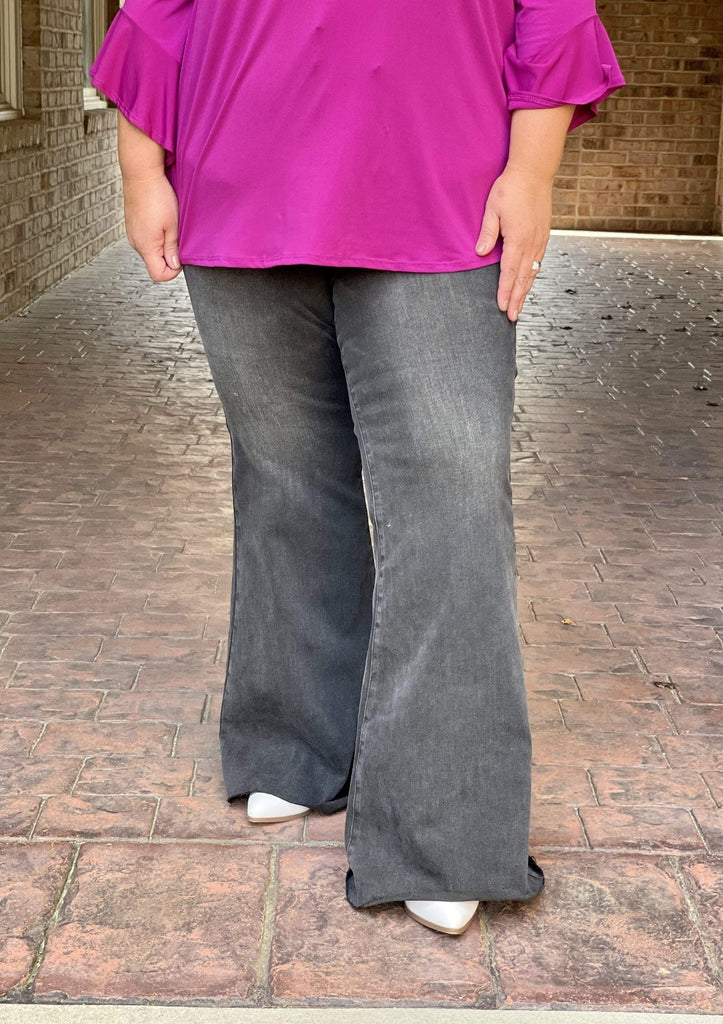 Apparel & Accessories Faded Dreams Judy Blue Bell Bottoms In Plus