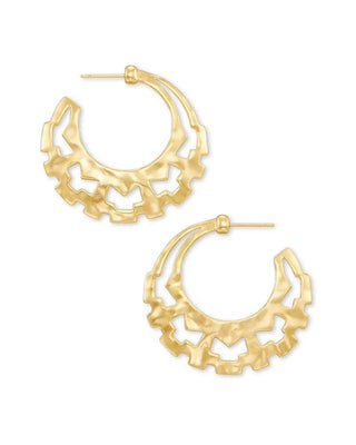 Jewelry Gold Kendra Scott Shiva Hoops