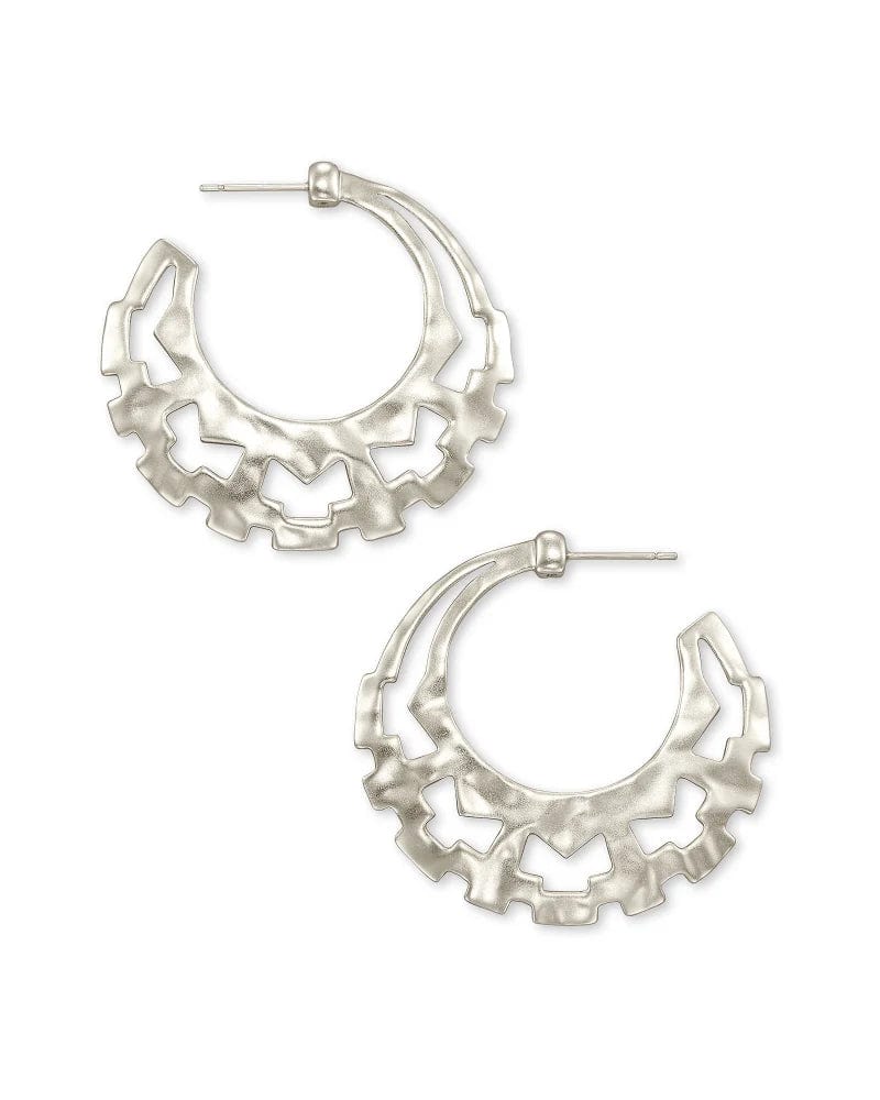 Jewelry Silver Kendra Scott Shiva Hoops