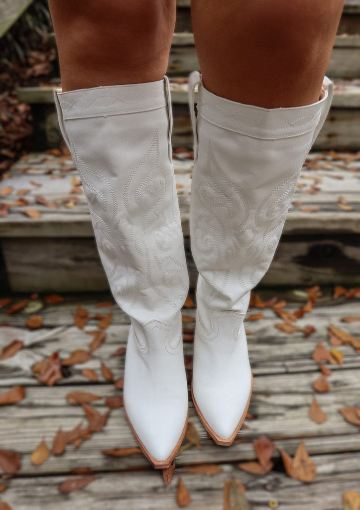 Shoes Zaire White Western Boots