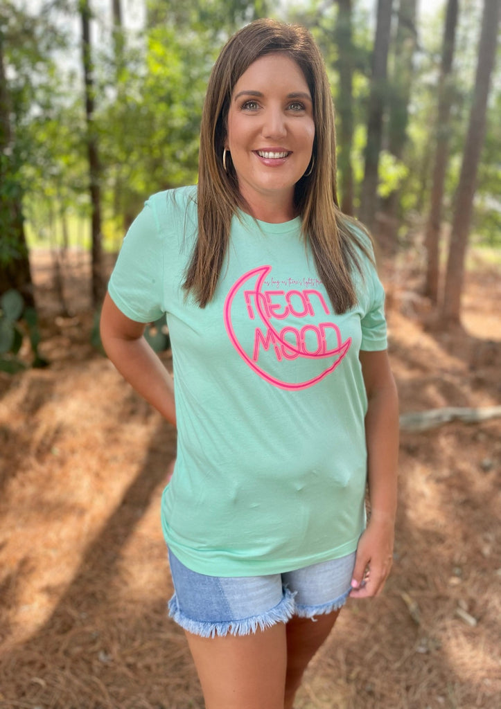 TOPS Neon Moon Tshirt