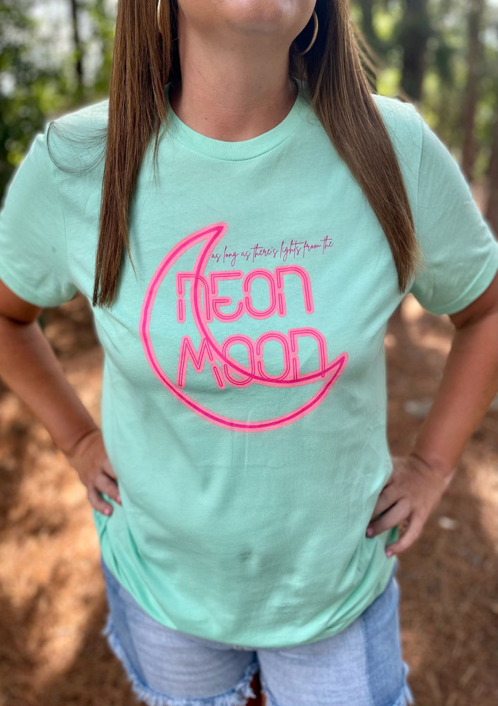 TOPS Neon Moon Tshirt